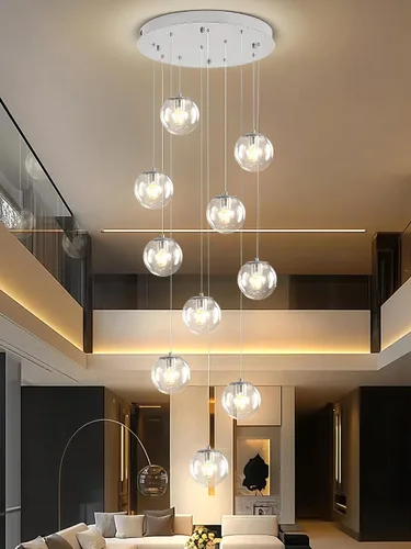 Vista 60 de ykolupty Lámpara colgante negra de 1 luz moderna de globo de vidrio gris ahumado, luces colgantes para isla de cocina, luces colgantes ajustables