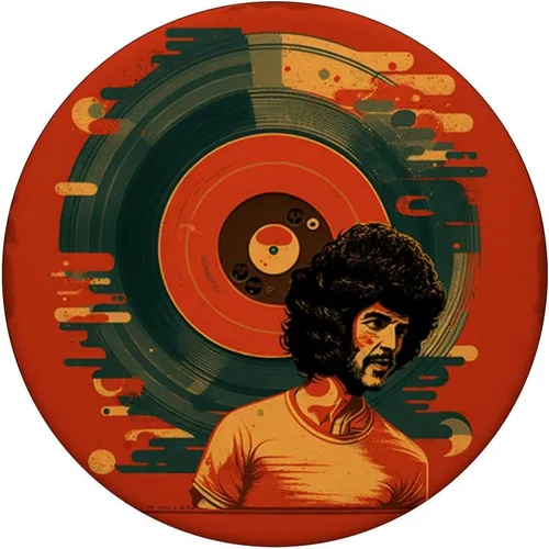 Vista 3 de Disco de vinilo LP vintage para fanáticos de la música retro, PopSockets intercambiables PopGrip