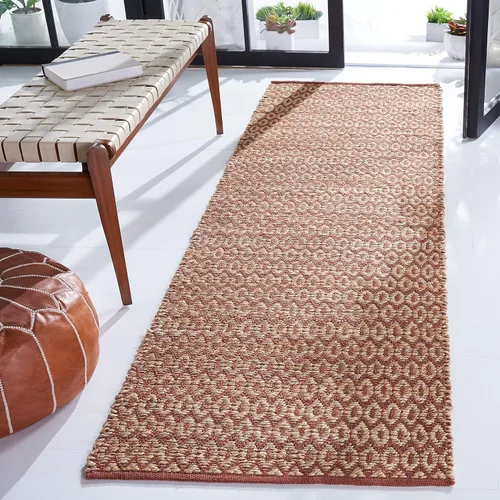 Vista 18 de SAFAVIEH Natural Fiber Collection Runner - 2'3" x 7', Natural & Black, Handmade Hemp, Ideal for The Living Room, Dining, Bedroom (NFB701Z)