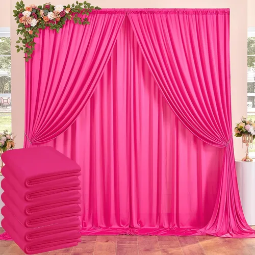 Vista 82 de Cortinas de fondo negras negras sin arrugas para fiestas, cortinas de tela gruesa para telón de fondo de fotos para cumpleaños, bodas, baby shower