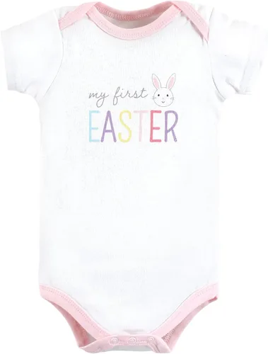 Vista 53 de Hudson Baby baby-girls Cotton Bodysuits 3-pack