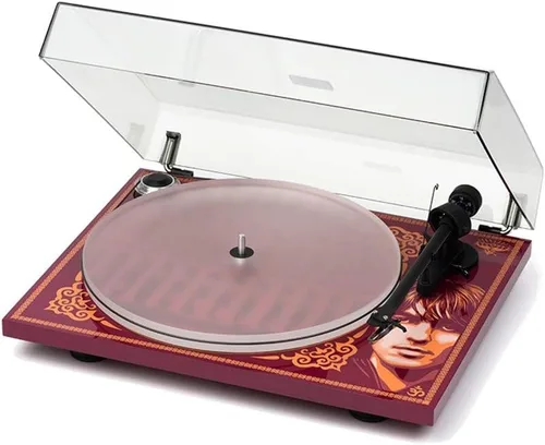 Vista 2 de Pro-Ject Essential III George Harrison - Tocadiscos de edición especial con brazo de aluminio de 8.6 pulgadas y cartucho Ortofon OM10 premontado