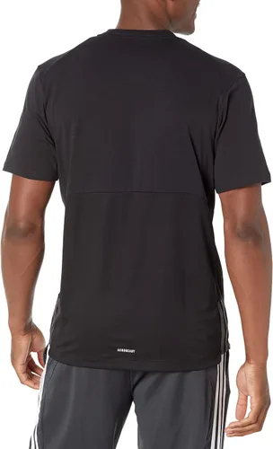 Vista 2 de adidas Camiseta de yoga Aeroready para hombre, Black-gray Six