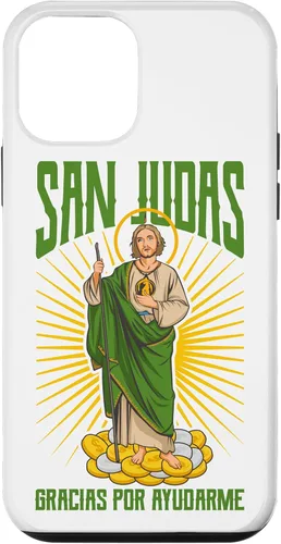 Vista 16 de San Judas Tadeo Gracias por ayudarme - Carcasa para iPhone 17