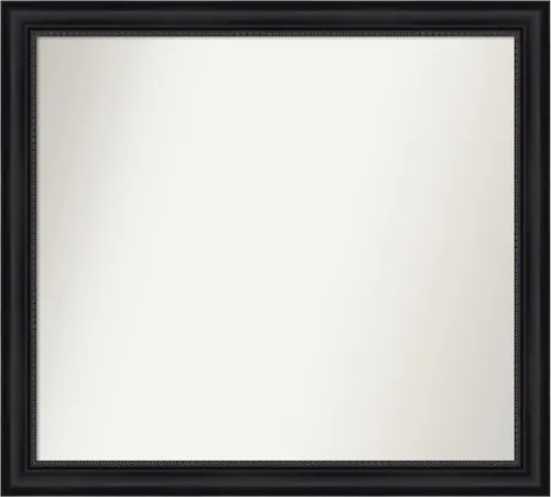 Vista 221 de Amanti Art Espejo personalizado, espejo de baño negro Astor, espejo de pared o espejo de tocador de baño sobre el fregadero (25 x 25 pulgadas)