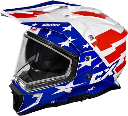 Vista 3 de Castle X CX200 Dual Sport Casco de Nieve (Negro Mate - Extra Pequeño)