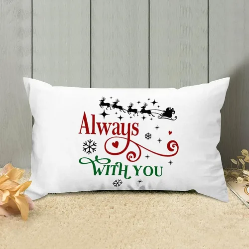 Vista 5 de Always with You - Fundas de almohada lumbar de 12 x 20 pulgadas, fundas de cojín de lona para decoración de sofá, sala de estar