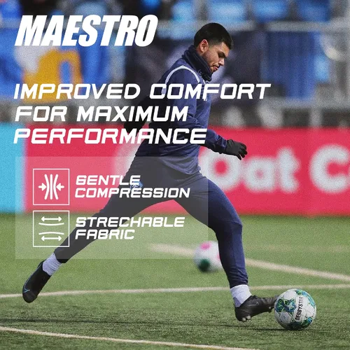 Vista 3 de Maestro Grip Socks - Calcetines antideslizantes para hombres y mujeres - Calcetines antideslizantes para fútbol, fútbol, baloncesto, hockey