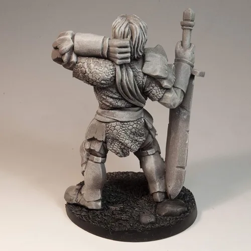 Vista 4 de Stonehaven Storm Giant Miniature - 92mm Urethane Resin Figure, 28mm Scale, with Scenic Base, Unpainted, Made in USA