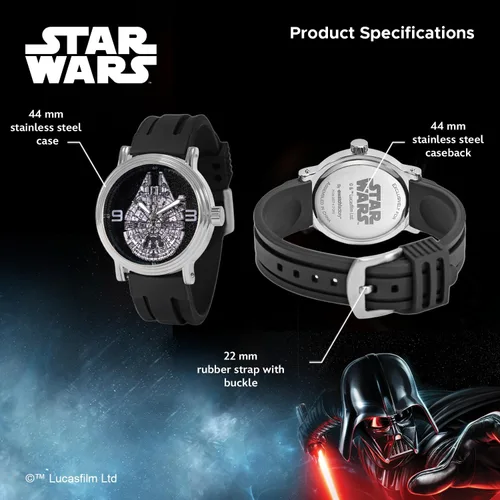 Vista 3 de Star Wars Reloj de cuarzo analógico vintage para adultos