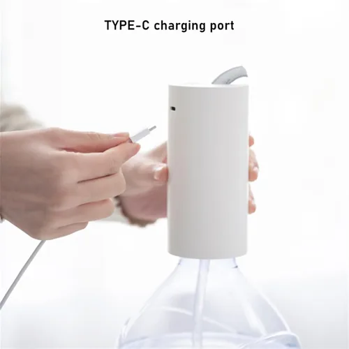 Vista 5 de Mini Power - Bomba de agua eléctrica con bomba pequeña, dispensador de agua embotellada, plegable, carga por USB, plegable, dispensador de agua