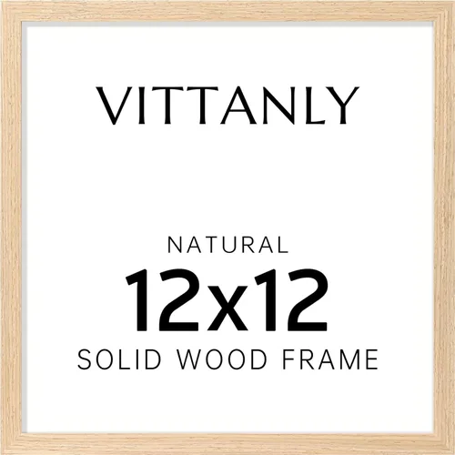 Vista 32 de Vittanly - Marco de fotos de 4 x 6 pulgadas de madera maciza con plexiglás, incluye paspartú de 3,5 x 5, para colgar en la pared o poner sobre una
