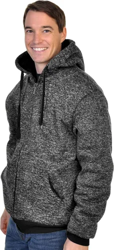Vista 22 de Chaqueta con capucha con cremallera completa y forro de sherpa