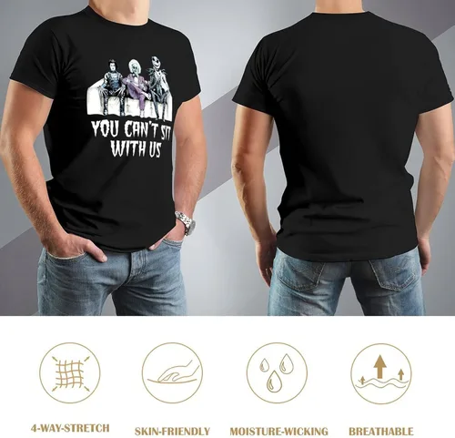 Vista 5 de Camiseta básica de algodón de manga corta con personajes de Tim Burton de Halloween para hombre y mujer