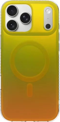 Vista 11 de Funda degradada para iPhone 14 Pro - Diseño multicolor degradado naranja y amarillo, resistente a los impactos y con imanes