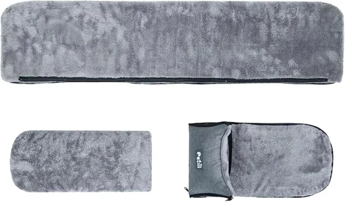 Vista 5 de Asiento de auto para consola para perros, consola central para mascotas, asiento para perros, reposabrazos para perros y gatos, lavable, bolsas
