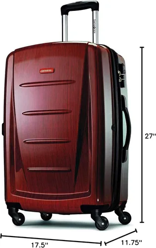 Vista 297 de Samsonite Winfield 2 Equipaje rígido con ruedas giratorias, Azul profundo, Juego de 3 piezas (20/24/28)