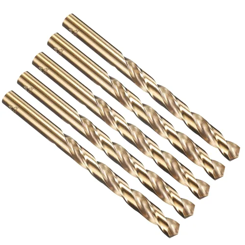Vista 311 de PATIKIL Broca Jobber de 0.039 in, vástago recto M35 cobalto 5% acero de alta velocidad 135° acabado dorado para metal duro de acero inoxidable - 2