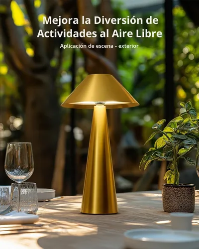 Vista 8 de Bojim Lámpara de mesa inalámbrica recargable, luces LED de mesa inalámbricas, funciona con pilas, táctil para 3 colores regulables, impermeable IP54