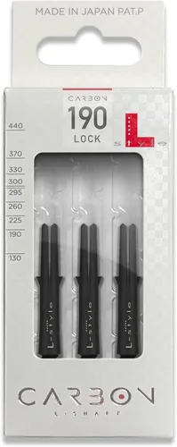 Vista 7 de L-style L-Shaft Carbon Locked Dart Shafts – Lightweight Carbon Shafts for Soft Tip & Steel Tip Darts – Set of 3