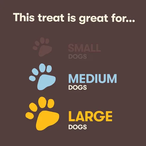 Vista 2 de Pet 'n Shape, fabricado en EE. UU., premio de carne de vacuno con forma hueso natural para perros, perros grandes