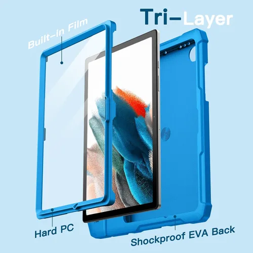 Vista 5 de JETech Funda infantil para Samsung Galaxy Tab A8 de 10.5 pulgadas 2022 (SM-X200/X205/X207) con protector de pantalla integrado, funda protectora a