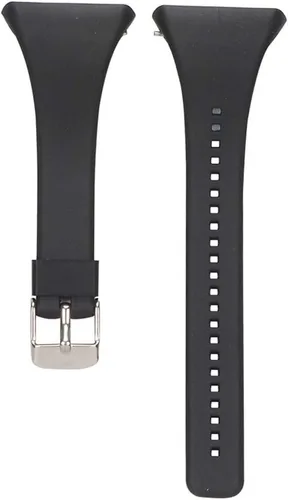 Vista 5 de Watch Strap compatible with Polar FT4,Adjustable Silicone Sports Strap Replacement Band for Polar FT7 Smart Watch Negro+Blanco