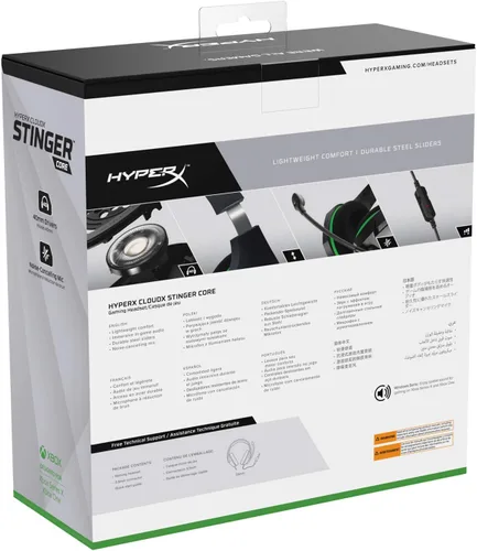 Vista 11 de HyperX CloudX Stinger Core - Official Licensed for Xbox Gaming Headset with In-Line Audio Control Immersive In-Game Microphone