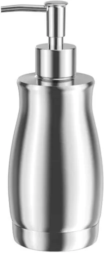 Vista 9 de ARKTEK Dispensador de jabón negro mate de acero inoxidable de 13.5 onzas – Dispensador de loción líquida para manos, dispensador de jabón recargable