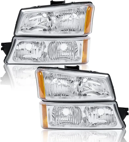 Vista 12 de G-PLUS Conjunto de faros LED, compatibles con Chevy Avalanche Silverado 1500 2500 3500 y HD 2003, 2004, 2005, 2006, faros delanteros