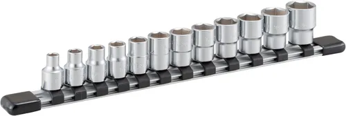 Vista 2 de TONE Juego de llaves de vaso de 6 puntos con soporte de enchufe (tamaño de pulgadas) HSB312 3/8" pulgadas Drive 12 piezas