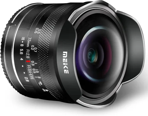 Vista 4 de Meike Lente diagonal de ojo de pez diagonal de enfoque manual f2.8 de 0.295 in f2.8 compatible con cámaras Nikon Z Mount Z50 Z50II Z5 Z6 Z7 Z6II Z30