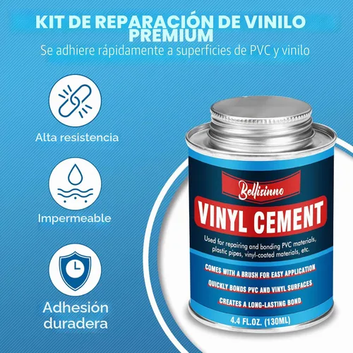 Vista 2 de Cemento de vinilo, pegamento de vinilo para inflables, adhesivo impermeable, cemento de PVC de alta resistencia para una variedad de forros