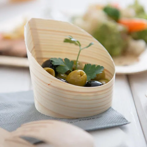 Vista 3 de Restaurantware Vasos de postre pequeños de 4 onzas, 100 tazas inclinadas para degustación de postres – desechables para servir muestras