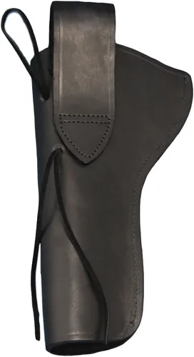 Vista 5 de New Barsony - Funda de piel negra para revólveres de 6 pulgadas