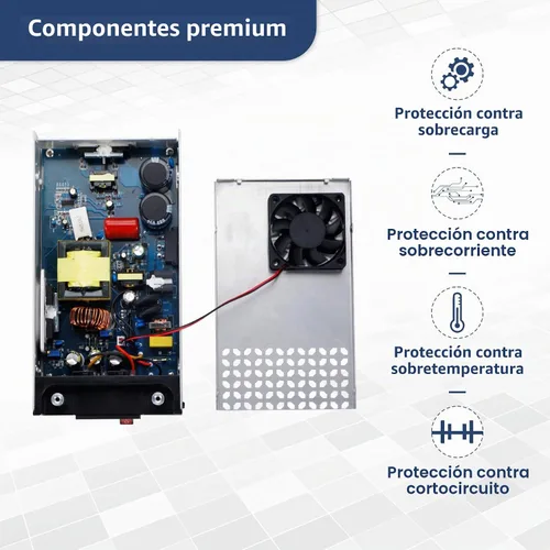 Vista 4 de Convertidor de CA a CC, fuente de alimentación de 12 V CC, 600 W máx. 50 A, SMPS, convertidor de 110 V a 12 V, transformador de fuente