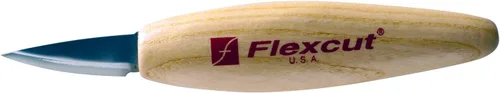 Vista 22 de FLEXCUT Cuchillos para tallado de madera Cuchillo para tallado de astillas Hoja de acero 1095 con alto contenido de carbono Mango ergonómico