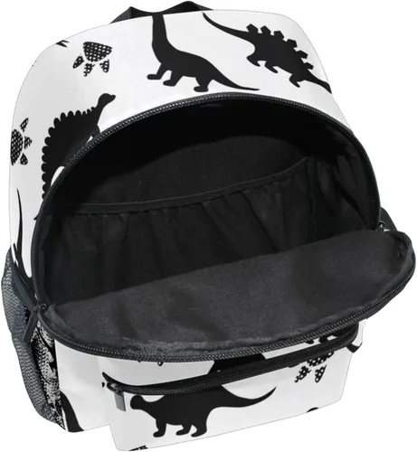 Vista 2 de Mochila personalizada con nombre de dinosaurio para niños pequeños, Multi, Tamaño único, Lindo