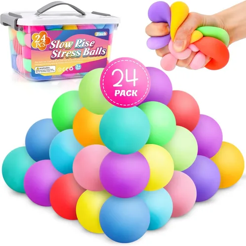 Vista 9 de Paquete de 4 Cubos Antiestrés, Pelotas Antiestrés con Forma de Cubo de Hielo de Elevación Lenta para Adultos y Niños, Juguete Sensorial Fidget