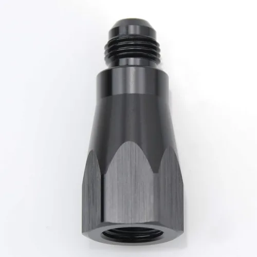 Vista 3 de Adaptador de válvula de ventilación enrollable en línea de aluminio 6AN hembra a 6AN macho para tanque de celda de combustible, adaptador de giro