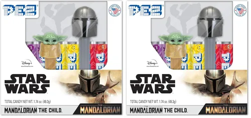 Vista 2 de Set de regalo de dulces PEZ El Mandaloriano y El Niño