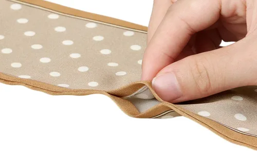 Vista 4 de Allegra K Bufanda delgada de cinta de los años 50 con patrón de lunares para bolsas, bandas para el cabello