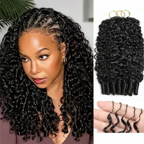 Vista 18 de VIPbeauty - Paquetes de cabello humano rizado birmano 16A, 3.53 onzas, un Peluca rizada de 13 x 4