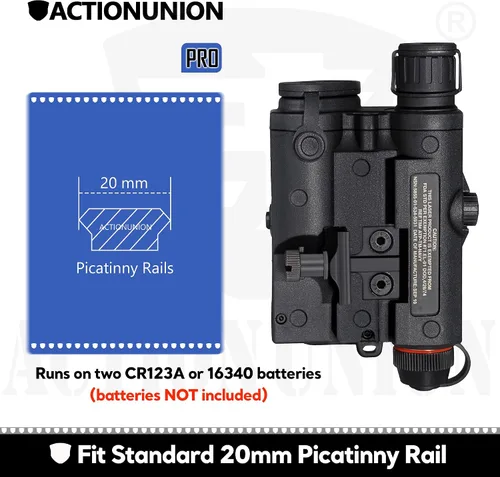 Vista 6 de Airsoft PEQ-15S Pro UHP láser azul visible + láser IR + linterna LED blanca PRO - UHP blue laser, ir laser, and flashlight, with pressure switch