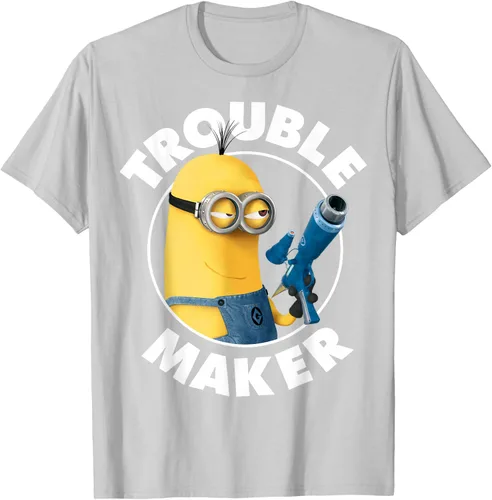 Vista 73 de Despicable Me Minions Kevin Fabricante de Problemas Gráfico Camiseta Negro