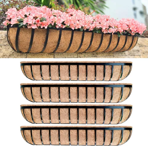 Vista 18 de LaLaGreen - Maceta rectangular de pared (24 pulgadas, paquete de 2) caja