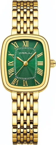 Vista 9 de CRRJU Relojes para mujer, reloj de pulsera analógico de cuarzo analógico a la moda, relojes elegantes simples para mujer