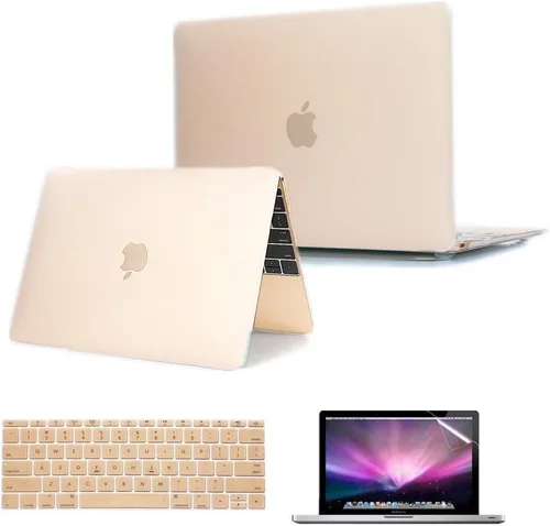Vista 7 de Se7enline Funda rígida compatible con MacBook de 12 pulgadas modelo A1534 2015/2016/2017/2018/2019, versión para laptop, funda protectora rígida