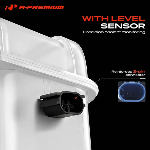 Vista 8 de A-Premium Tanque de desbordamiento del depósito de expansión del refrigerante del radiador [W/Sensor]