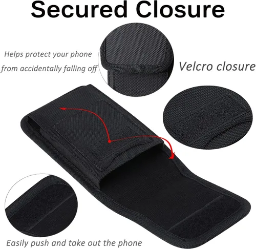 Vista 3 de Miimall Funda compatible con Samsung Z Fold 7 6 5 4 3 2 Funda de nailon resistente al desgaste con clip para cinturón para Samsung Galaxy Z Fold